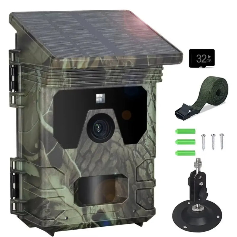 Câmera de Trilha Findn 50MP com Painel Solar - Cartão 32GB Incluso e IP66