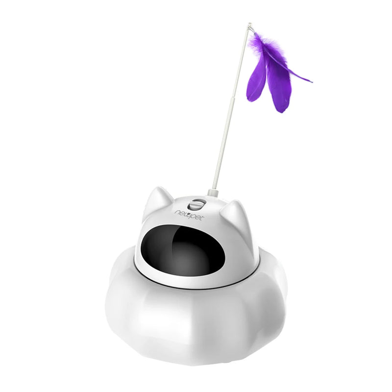 Brinquedo Interativo Elétrico para Gatos com Borboleta Giratória - Recarregável