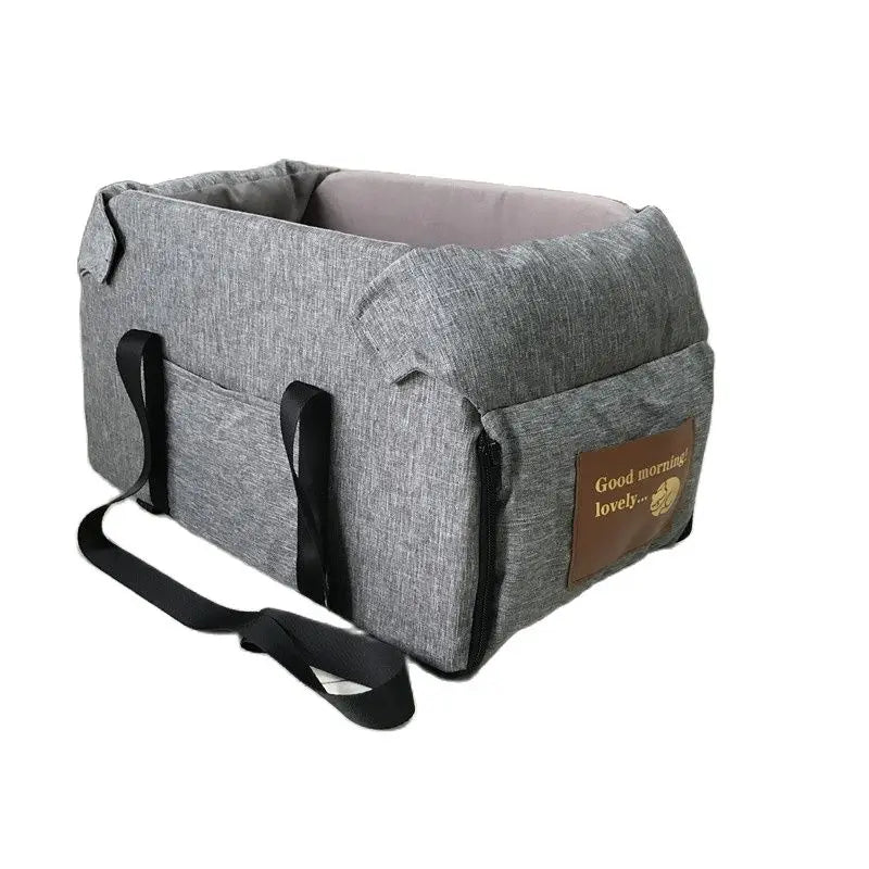 Cadeirinha de Carro Portátil com Segurança Central para Pets - Cães e Gatos Pequenos e Médios