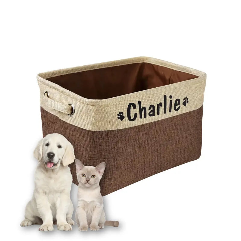 Caixa de Brinquedos Personalizada para Cães e Gatos