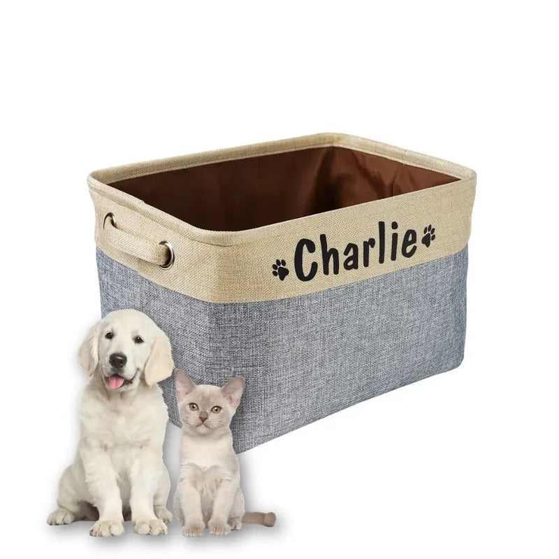 Caixa de Brinquedos Personalizada para Cães e Gatos