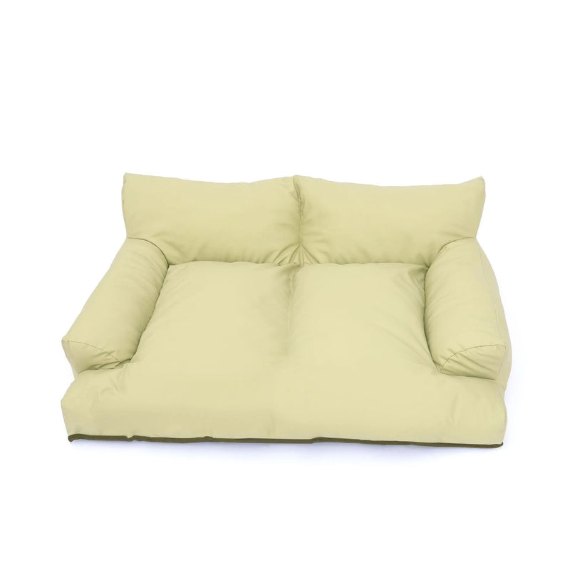 Cama Sofá de Couro Impermeável para Pets Pequenos e Médios