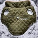 Casaco Impermeável Cão Pequeno Gola Pele - Lã Quente Inverno