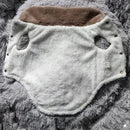 Casaco Impermeável Cão Pequeno Gola Pele - Lã Quente Inverno