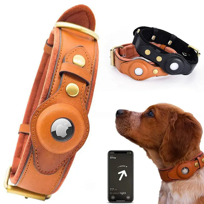 Coleira Rastreadora Premium para Cães e Gatos - Com Compartimento e Rastreador