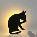 Luminária de Parede LED Gato Inteligente com Sensor de Som