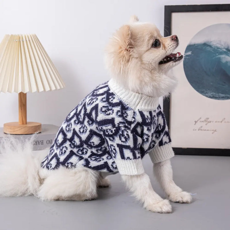Roupa de Cachorro de Malha Diorg - Blusa Fashion para Cães
