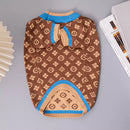 Roupa de Cachorro de Malha Estampada - Blusa de Inverno para Cães