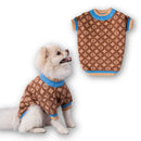 Roupa de Cachorro de Malha Estampada - Blusa de Inverno para Cães