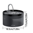 Bebedouro Automático Inteligente para Gatos e Cães - 2L, Filtro, USB e Silencioso