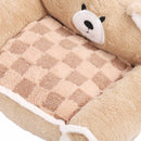 Sofá Cama Pet Bear com Capa Removível - Design Ergonômico para Cães e Gatos